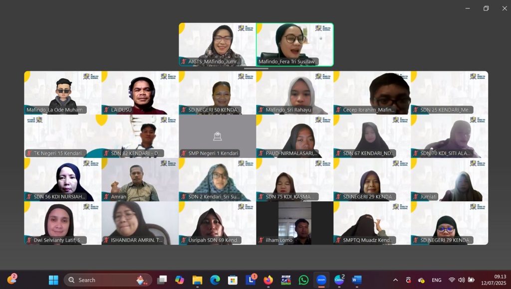 MAFINDO Kendari bersama Dinas Pendidikan Kota Kendari Gelar Kelas Kecerdasan Artifisial - AI Goes To School