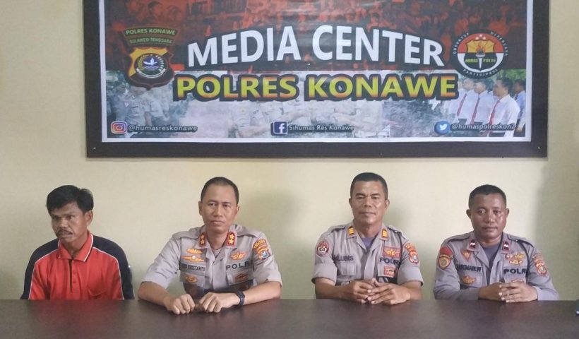Anggota Dalmas Polres Konawe Dipukuli Massa Aksi