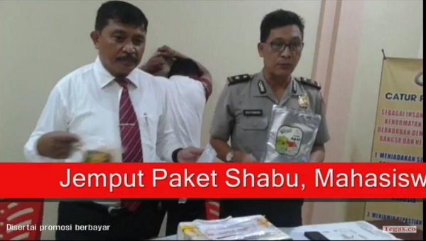 Jemput Paket Shabu, Mahasiswa UHO Semester 7 Diringkus Polisi
