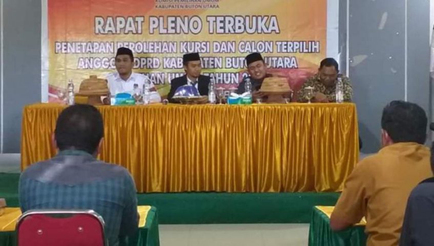Berdasarkan Hasil Pleno KPUD, DPRD Butur Dikuasai Pendatang Baru