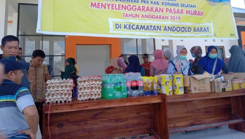 Disperindag Konsel Pasar Murah Ringankan Kebutuhan Warga