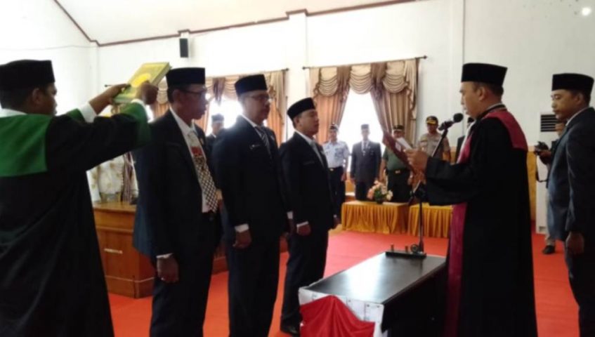 Unsur Pimpinan DPRD Wakatobi Dilantik, Ali Mazi: Rakyat Menanti Kerja Kalian